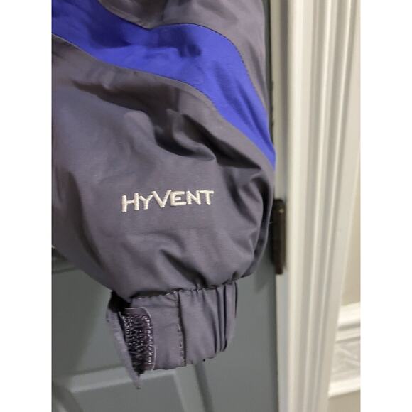 The North Face Hyvent Rain Hiking Jacket Womens Small Gray Purple Waterproof - Picture 2 of 10